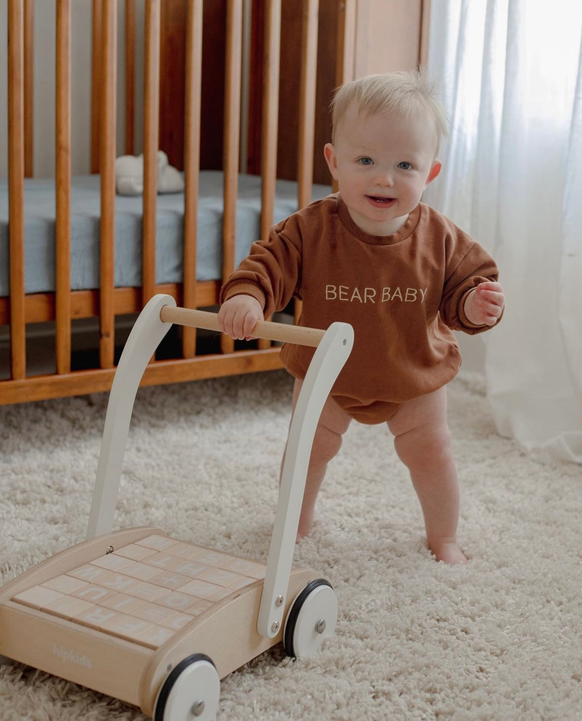Bear Baby Romper - Chocolate