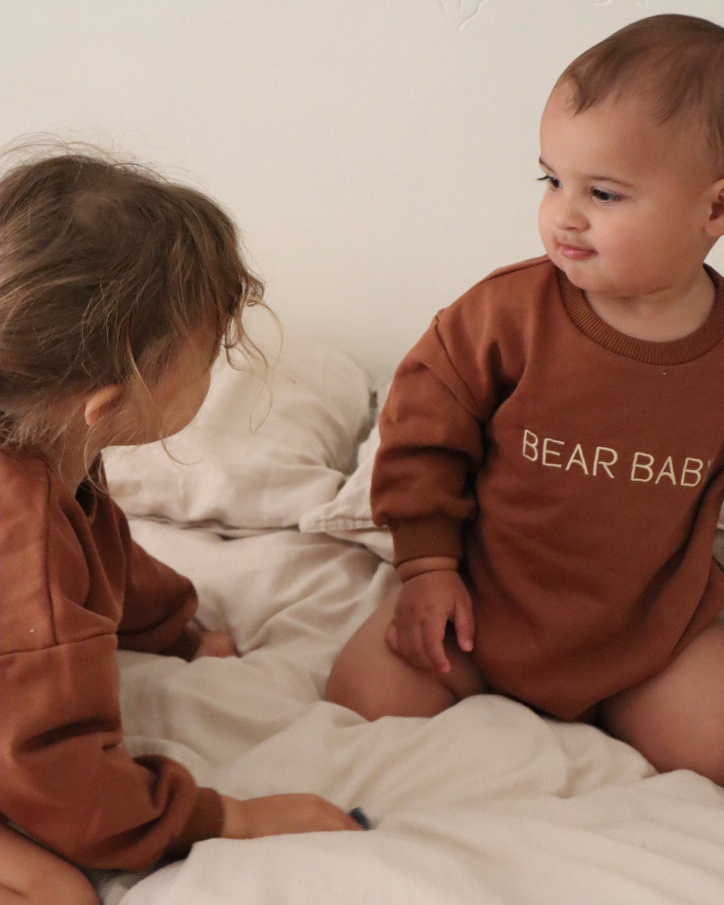 Bear Baby Romper - Chocolate