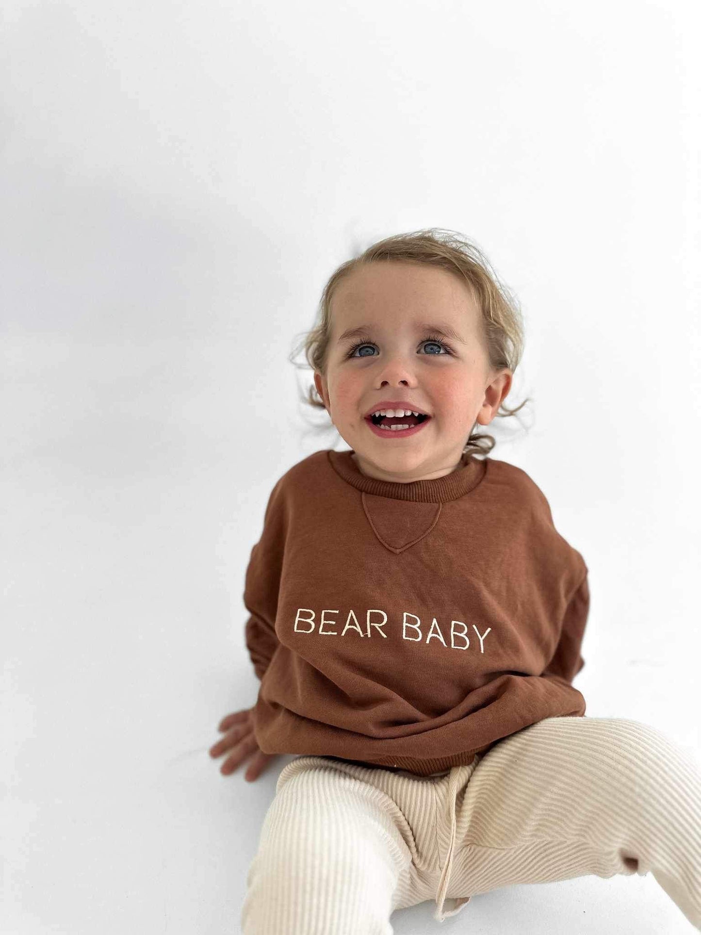 Bear Baby Jumper - Chocolate