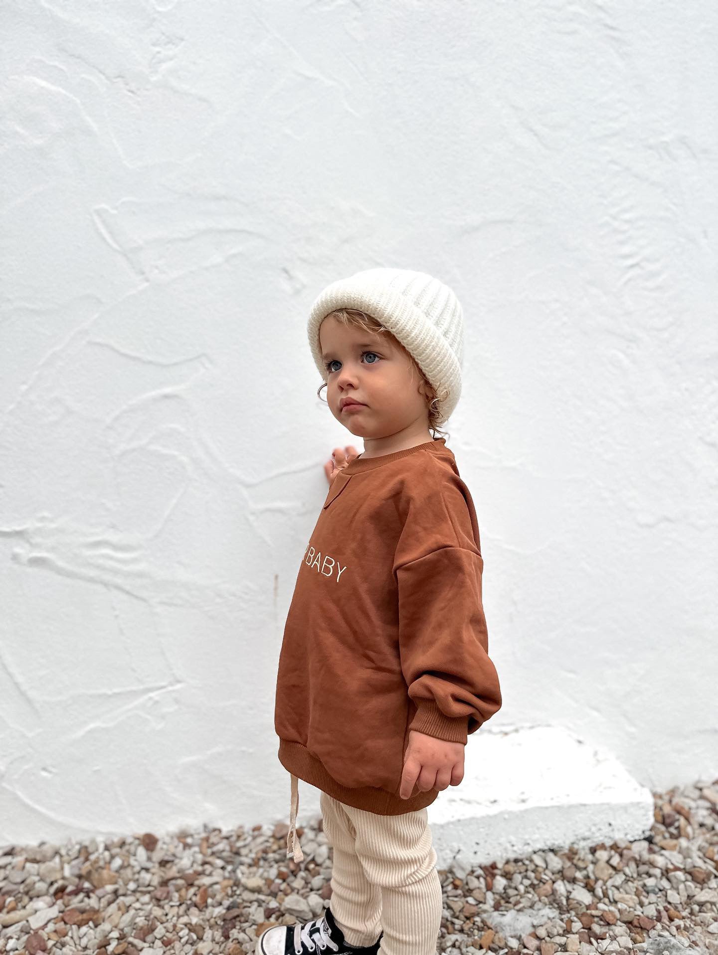 Bear Baby Jumper - Chocolate