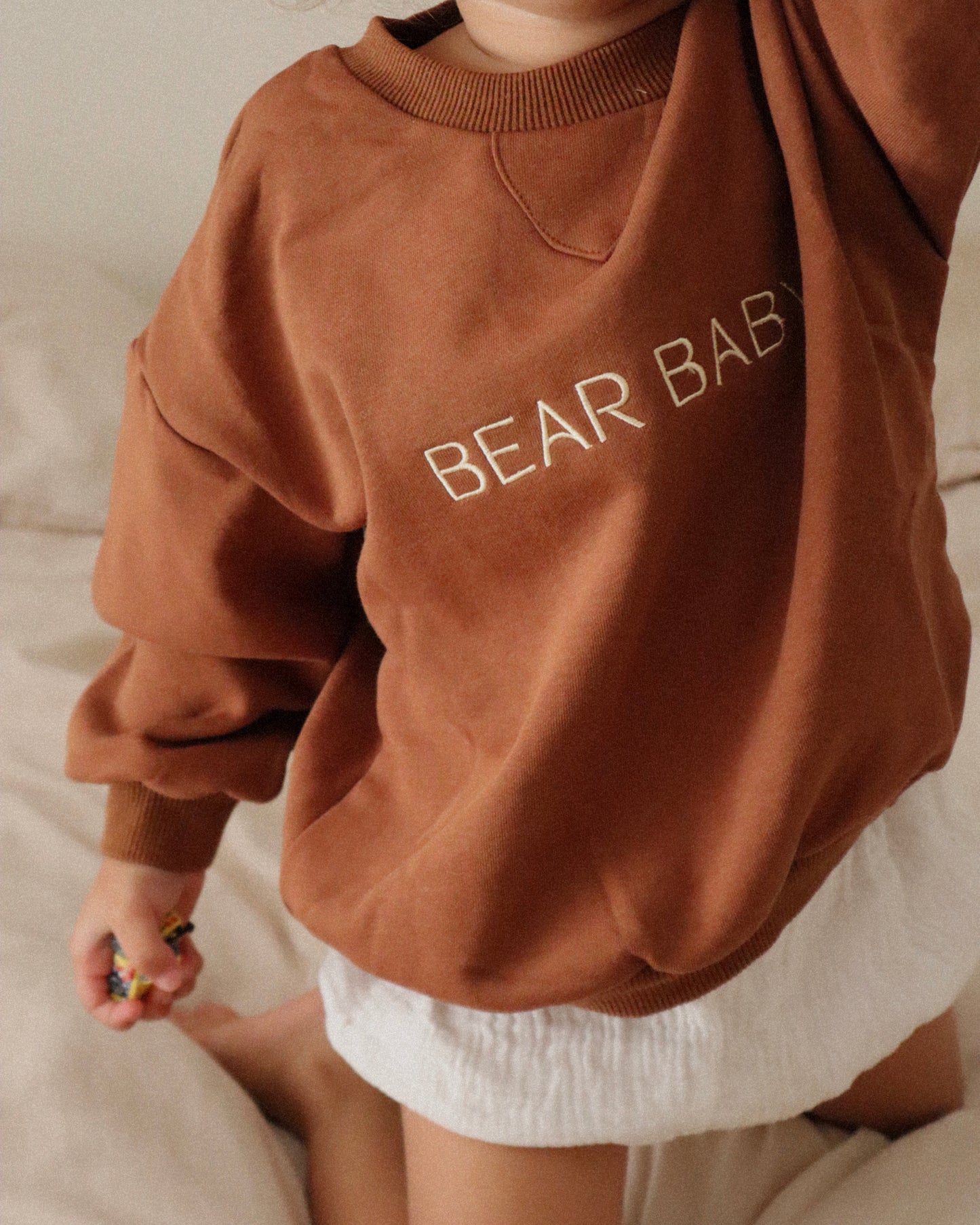 Bear Baby Jumper - Chocolate
