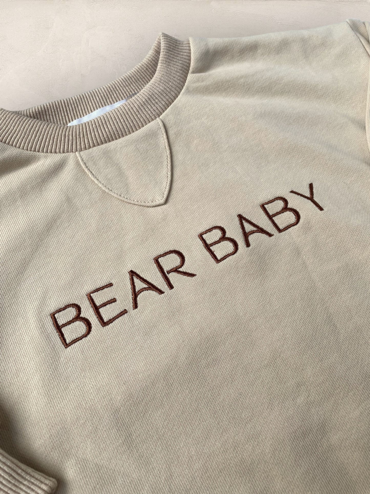 Bear Baby Jumper - Beige