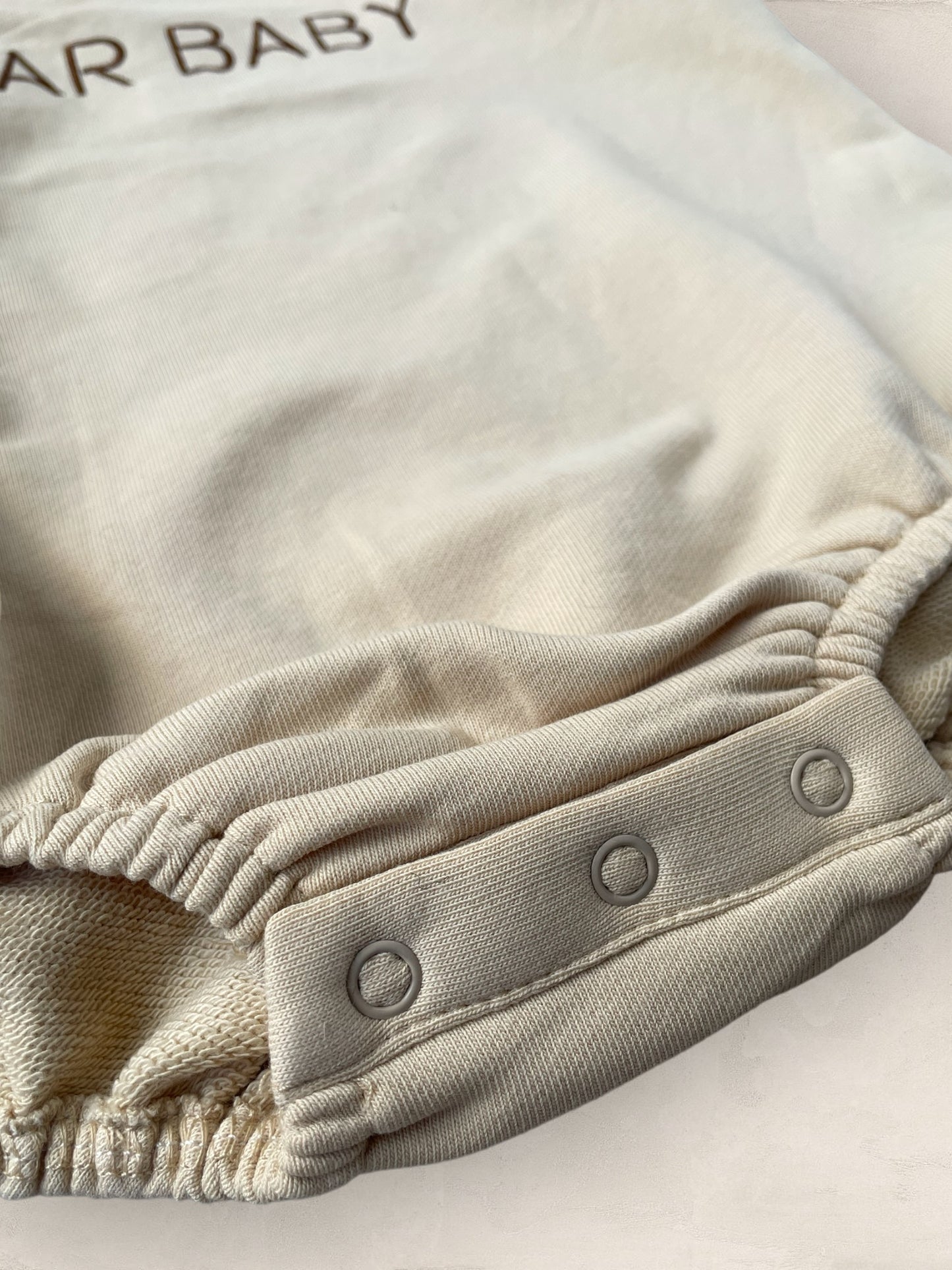 Bear Baby Romper - Beige