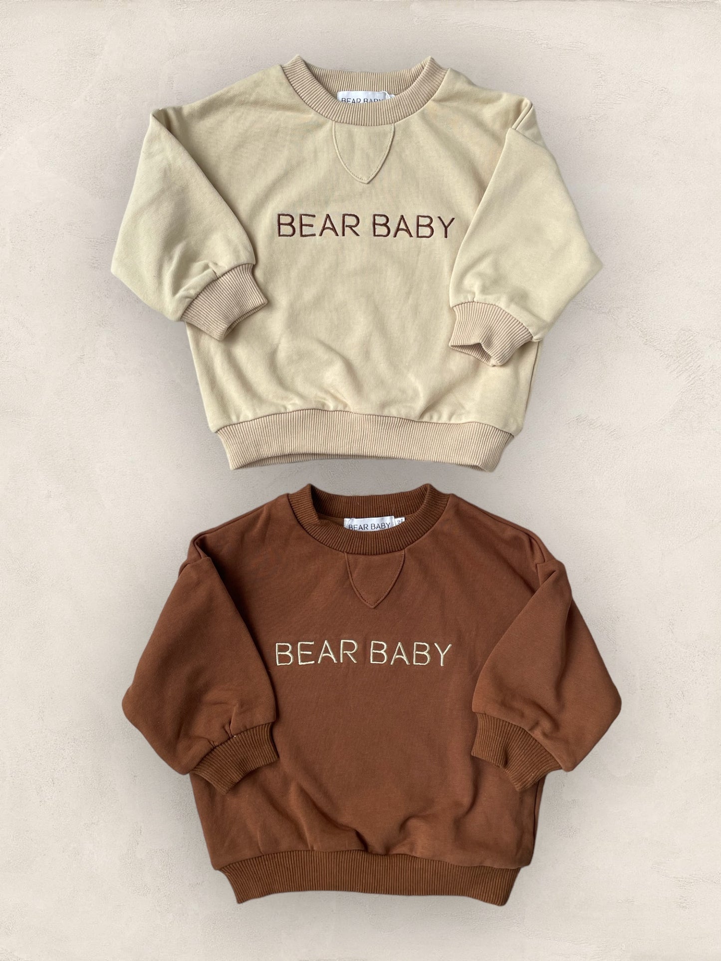 Bear Baby Jumper - Chocolate