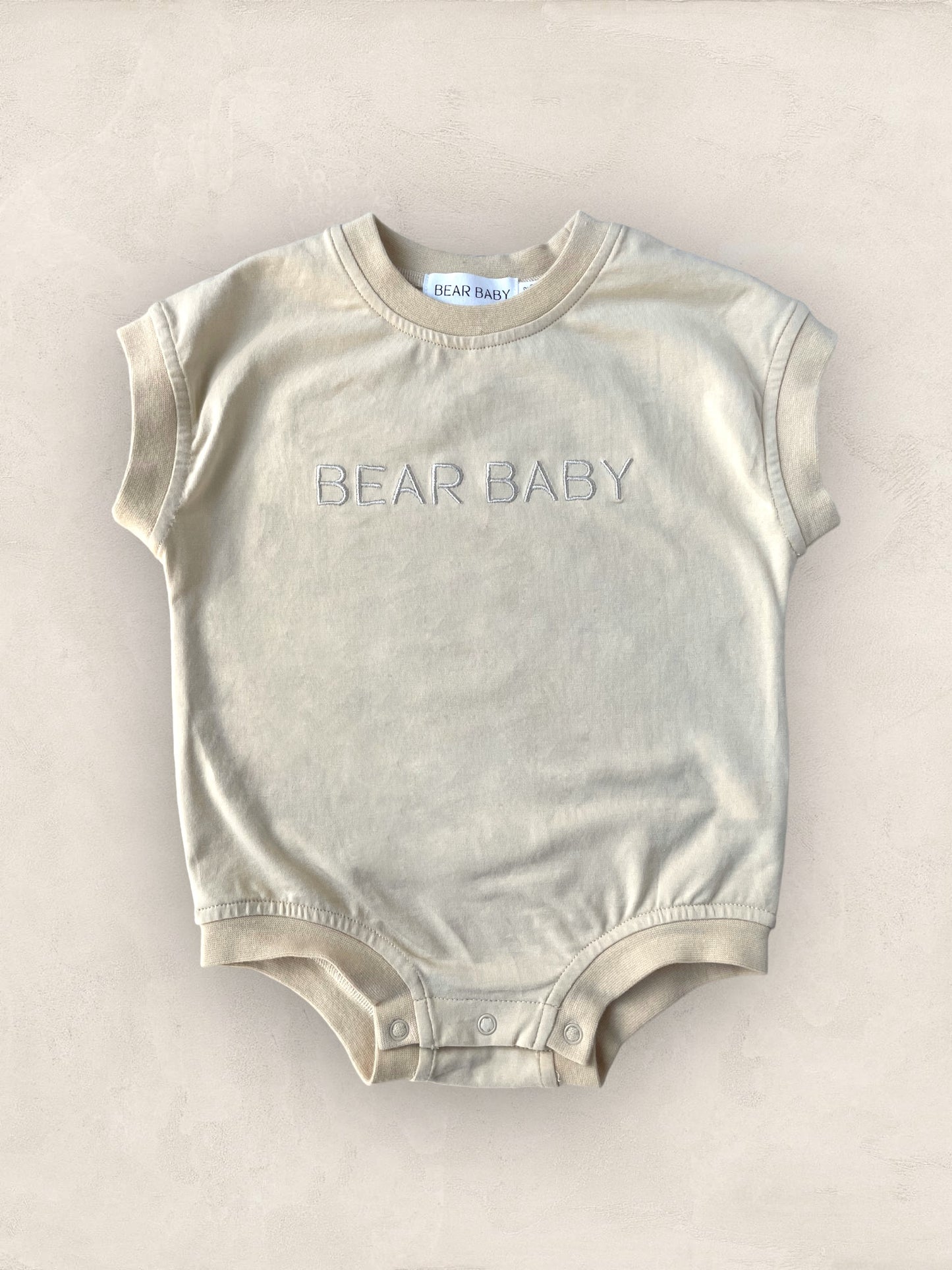 Bear Baby T-Shirt Romper - Vanilla