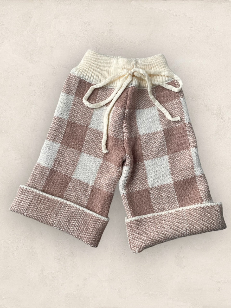Gingham Knit Set