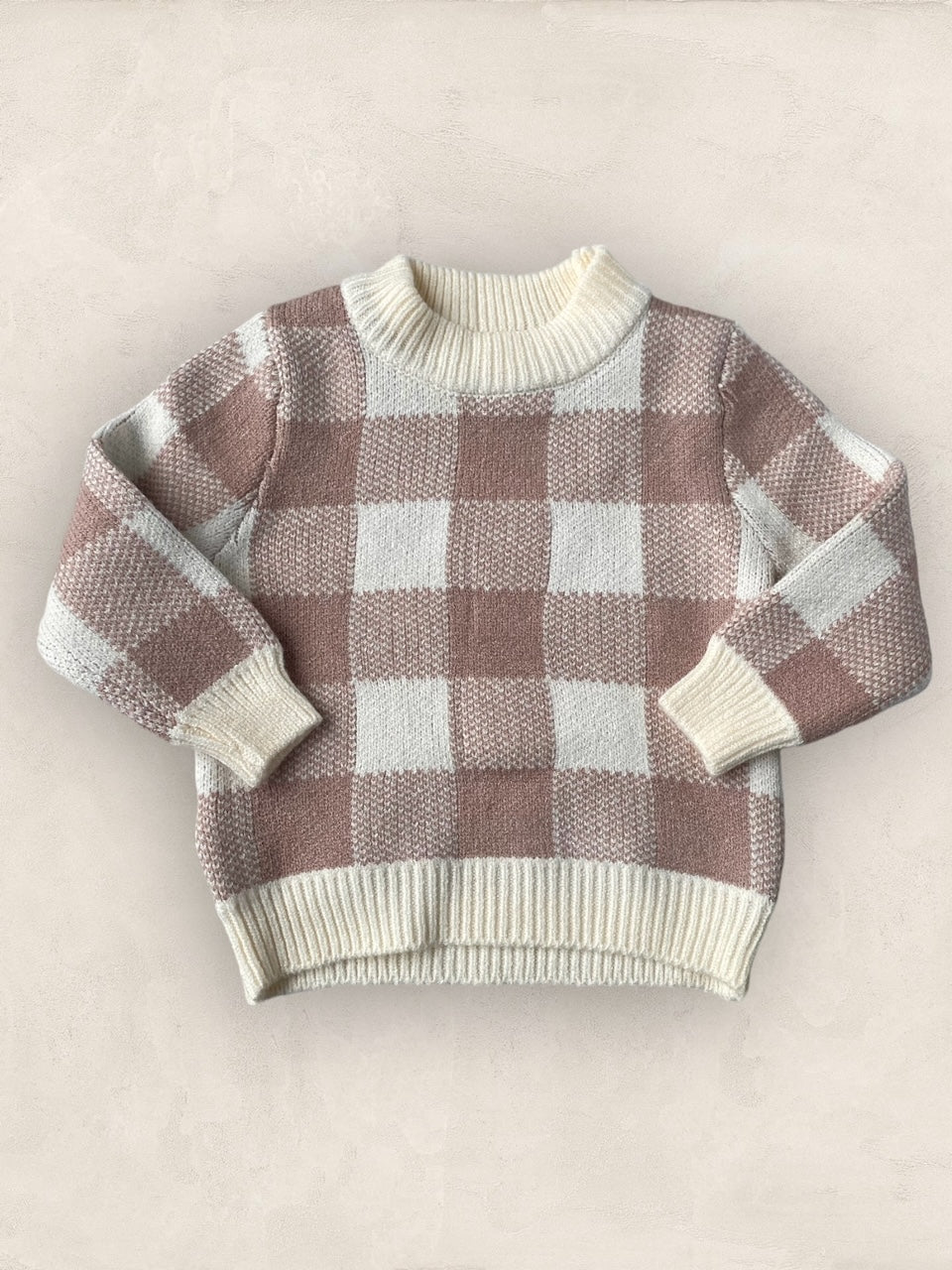 Gingham Knit Set